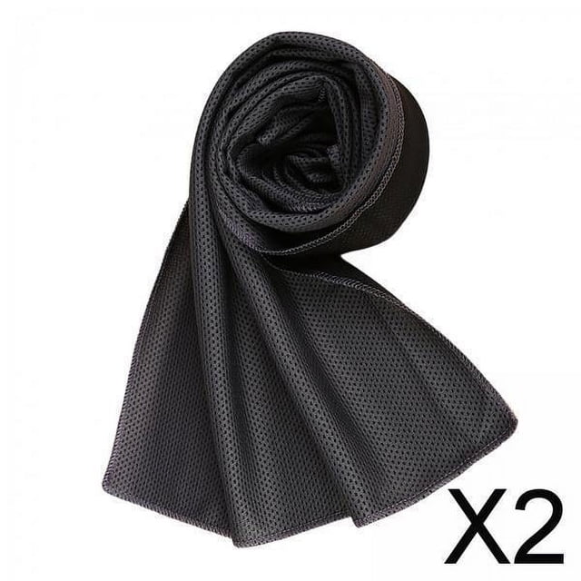 2x Toalla de Enfriamiento, Toalla Fría, Enfriamiento Instantáneo, Alivio, Toalla Absorbente, Toalla de Hielo Transpirable, Toalla de Sudor para Golf R 2 piezas