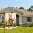 thumbnail image 2 of Amhnf Hello Spring Bunny With Bird And Heart Bag Garden Flag For Home Outdoor Garden Yard Decor 12x18 inch, 2 of 5