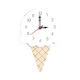thumbnail image 1 of Reloj de pared silencioso de madera con diseño de helado de Zmeidao para el hogar y la sala de estar., 1 of 4