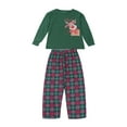 thumbnail image 4 of Fiomva Family Matching Pajamas Christmas Pjs Holiday Nightwear Sleepwear Sets Long Sleeve Pjs Santa Claus Xmas Pjs Set, 4 of 10