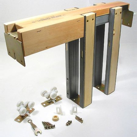 Johnson Hardware 1500 Series Pocket Door Frame & Hardware Set 125lbs 152668PF