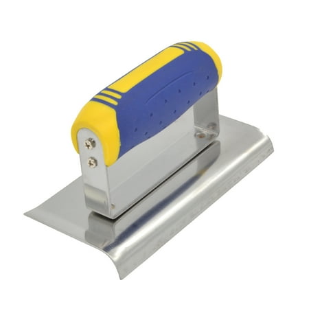 ziertyon Stainless Steel Concrete Hand Edger with Ergonomic Non-Slip Handle Multipurpose Hand Edger Concrete Finishing Hand Tool
