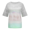 thumbnail image 5 of Aboser Neon Tshirts for Women Summer Fashion Graphic Tees Casual Short Sleeve T-Shirt Loose Crewneck Pullover Shirts, 5 of 6
