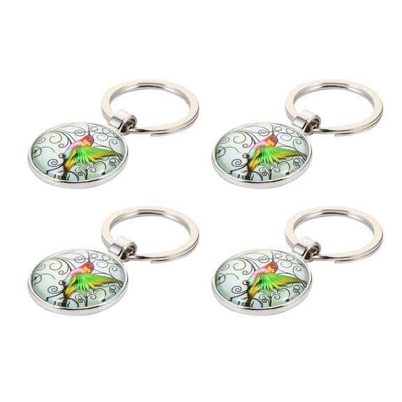 COMPUKAS 4 Pcs Hummingbird Keychains Cute Keyring Accessories