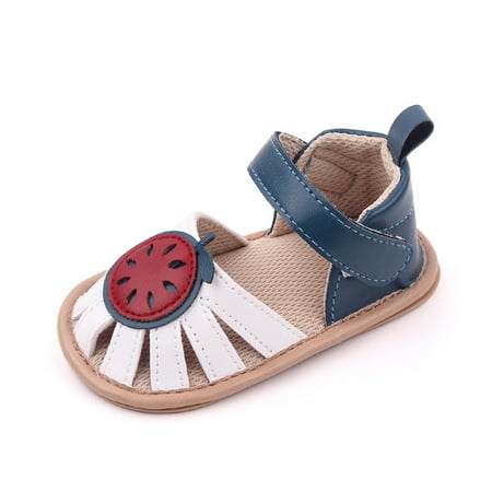 

Baby Shoes for Shower Boys Girls Baby Summer Sneakers Cute Watermelon Lemon Fruit Design Walking Sandals Flat Botto Shoes Jelly Set