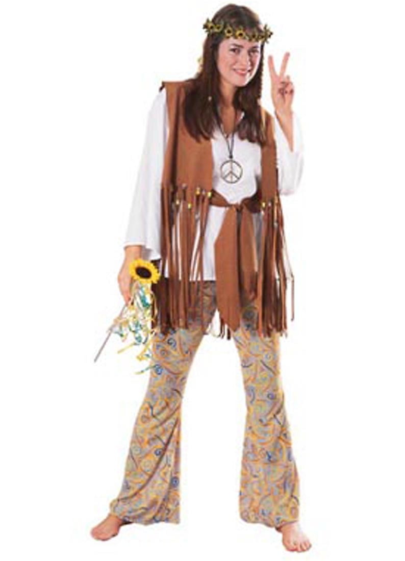 Hippie Love Child Adult Halloween Costume, Size Women's One Size