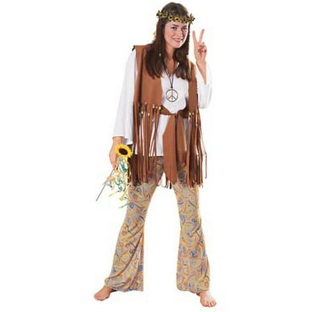 Hippie Love Child Adult Halloween Costume, Size: Women's - One Size