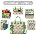 thumbnail image 2 of Green and Pink Dinosaur Pattern Womens Lunch Box for Work,Insulated Large Lunch Bag for Tween and Teen,Loncheras Para Mujer,Leakproof Adult Lunch Bag for Work,Beach,Travel,Picnic,Camping, 2 of 7