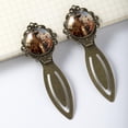 thumbnail image 3 of Columbus Day Book Accessories: Vintage Copper-Colored Lace Bookmarks - Set of 2 Stainless Steel Bookmarks for Readers and Book Lovers, 3 of 5