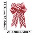 thumbnail image 3 of Huanglei Elegant Bow Hanging Ornament For Festive Holiday And Home Party Décor With Classic Red Green Design, 3 of 3