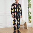 thumbnail image 2 of Light Bulb Men's Pajama Set Sleepwear Pjs Lightweight Long Sleeve Crewneck Shirts and Bottoms Soft Comfy Sleep Sets M, 2 of 5