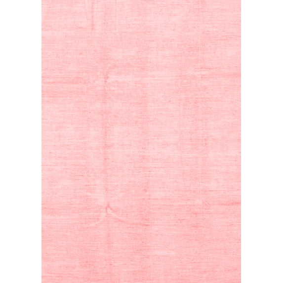 Ahgly Company Indoor Rectangle Solid Red Modern Area Rugs, 7' x 9'
