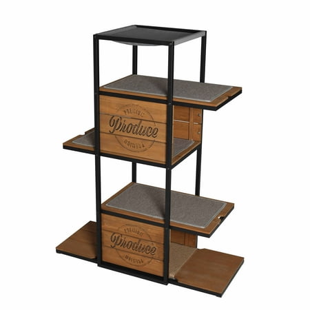 UPC: 0812482024791 | Zoovilla Country Crate Cat Tree  Brown