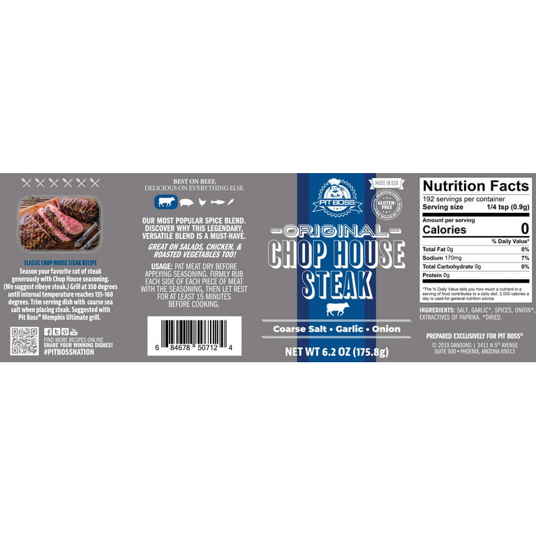 Original Chop House Steak Rub Seasoning