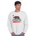 thumbnail image 5 of Flag Crewneck Sweat Shirts Sweatshirts CA Love Bear California Vacation Souvenir, 5 of 6