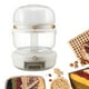 thumbnail image 2 of Dispensador de arroz con rotación de 360 grados, organizador de cocina, organización de 6 rejillas, dispensador de cereales de doble capa sellado para Blanco Sunnimix Dispensador de granos, 2 of 8