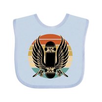 Inktastic Skateboard Retro Skateboarding Boys or Girls Baby Bib