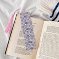 thumbnail image 4 of Kdxio Lavender Flowers Print Metal Tassel Bookmarks,Perfect Gift for Art Lovers and Bookworms Metal Bookmarks for Women, 4 of 8