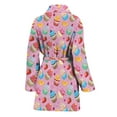 thumbnail image 2 of Watercolor Cupcake Design Bathrobe Women, 2 of 3