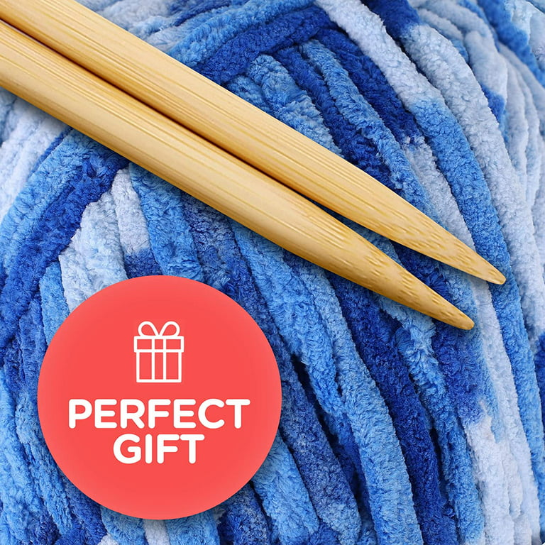 Chunky Blanket Yarn for Knitting 437 yd. 28 oz. (800 g) & Crocheting, Thick  Yarn Balls , Circular Knitting Needle, Crochet Hooks, Measuring Tape