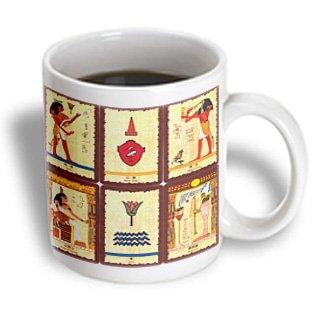 3dRose Ancient Egyptian Tarot Cards, Ceramic Mug, 11-ounce