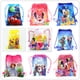 thumbnail image 2 of 1 pieza Disney Cars Mickey Minnie Coco Sofia Frozen Six Princess Winnie Bolsa de compras no tejida Mochila con cordón Suministros para fiestas, 2 of 5