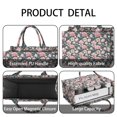 thumbnail image 4 of Large Capacity Tote Bag,Pioneer Flower Floral Print Pattern Handbag Fashion Luxury Tote Bag,15.7"x13"x 5.1" Inches,Laptop Compatible, 4 of 6