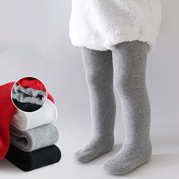 XXWXYD Baby Girl Tights Comfy Soft Cotton Leggings Full Length Stockings Baby Kids Casual Basic Plain Winter Non Slip Breathable Tights