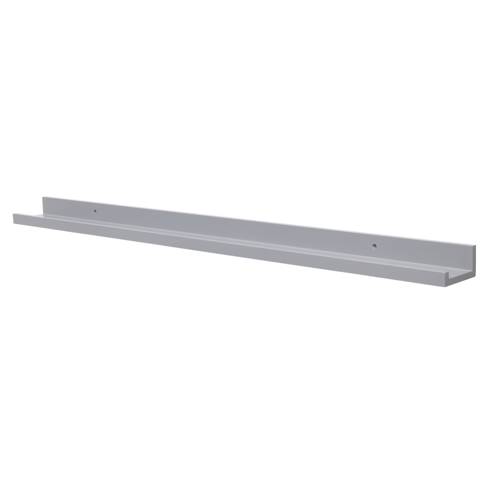 46" Wall Mount Floating Ledge Shelf, Picture Ledge Floating Shelves, Gray