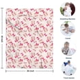 thumbnail image 4 of Pink Bows and Baseballs Pattern Blanket,Comfortable Soft Lamb Wool Throw Blanket,All Season,Warm Lightweight Blankets for Sofa Bed Couch Living Room Chair,30"x40", 4 of 4