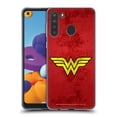 thumbnail image 1 of Head Case Designs Officially Licensed Wonder Woman DC Comics Logos Distressed Look Soft Gel Case Compatible with Samsung Galaxy A21 (2020), 1 of 7