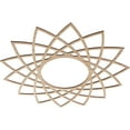 thumbnail image 2 of Ekena Millwork 30"OD x 11 1/2"ID x 1/4"T Eleanor Wood Fretwork Pierced Ceiling Medallion, Alder, 2 of 3