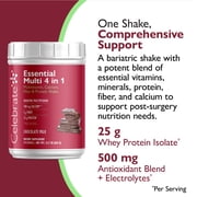 Celebrate Vitamins 4-in-1 Bariatric Multivitamin with Calcium Protein Shake, Chocolate, 20 oz. tub
