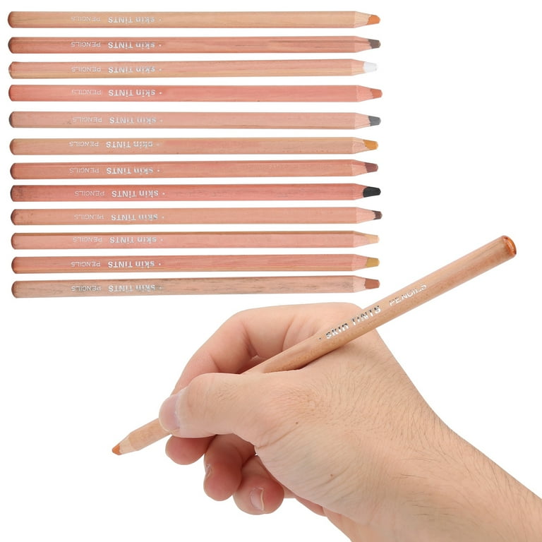 Pastel Pencils, 12 Professional Colored Pencils Charcoal Pencils Skin Color  Pencils For Coloring Drawing And Sketching