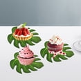 thumbnail image 2 of KAKOWELY 60 piezas de hojas de palma para decoración de cupcakes, hojas tropicales, adornos para cupcakes, decoración para tartas de jungla, 2 of 4