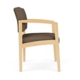 thumbnail image 2 of Lenox Wood Reception Waiting Room Healthcare Guest Chair / Natural Wood / Brown, 2 of 5