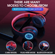 thumbnail image 5 of Auriculares Bluetooth sobre la oreja, graves profundos estéreo, orejeras de proteína de memoria suave y micrófono incorporado, para celular/PC/TV, oficina en casa, gimnasio, viajes Ormromra  CZDZ-HQ118-2, 5 of 5