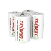 Tenergy 4 Pack Centura Lite NiMH D 1.2V 3000mAh Rechargeable Batteries