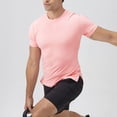thumbnail image 6 of Yaoyar Men's Compression Shirt Short Sleeve Workout Gym Top Cool Dry Athletic Base Layer Undershirt T-Shirt for Sport Running, 6 of 9