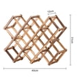thumbnail image 5 of Wooden Display Rack Wooden Wine Storage Rack Bee-shaped Design Bottle Placement Moist Cork 3-10 Bottles Versatile Display Organizer Wood Storage Shelf, 5 of 8