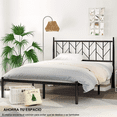 thumbnail image 4 of Cama Fabricada de Metal Cabecera Vintage Matrimonial, 4 of 5