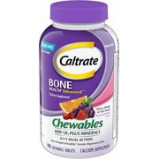 Caltrate Chewables Calcium Vitamin D Supplement - 90 Count
