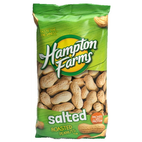 Hampton Farms Salted In-Shell Peanuts, 10 oz Bag