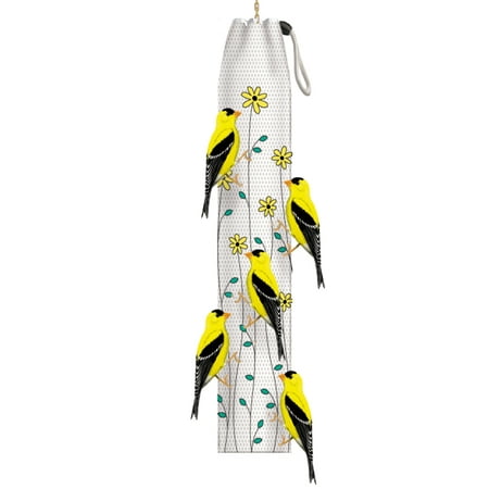 Apollo Investment Holding-Floral Thistle Sak Finch Feeder- Yellow 3 (Best Place For Finch Feeder)