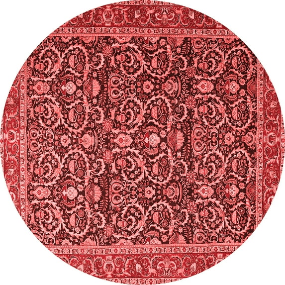 Ahgly Company Indoor Round Persian Red Traditional Area Rugs, 5' Round