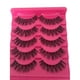 thumbnail image 1 of Realove 5 Pairs Fake Eyelash Natural Looking Transparent Stems Plastic Fiber Stylish False Eyelashes 26-27s, 1 of 5