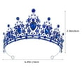 thumbnail image 3 of Miangastore Wedding Tiara Wedding Headpiece Bridal Tiara Rhinestone Crown Headband, 3 of 8