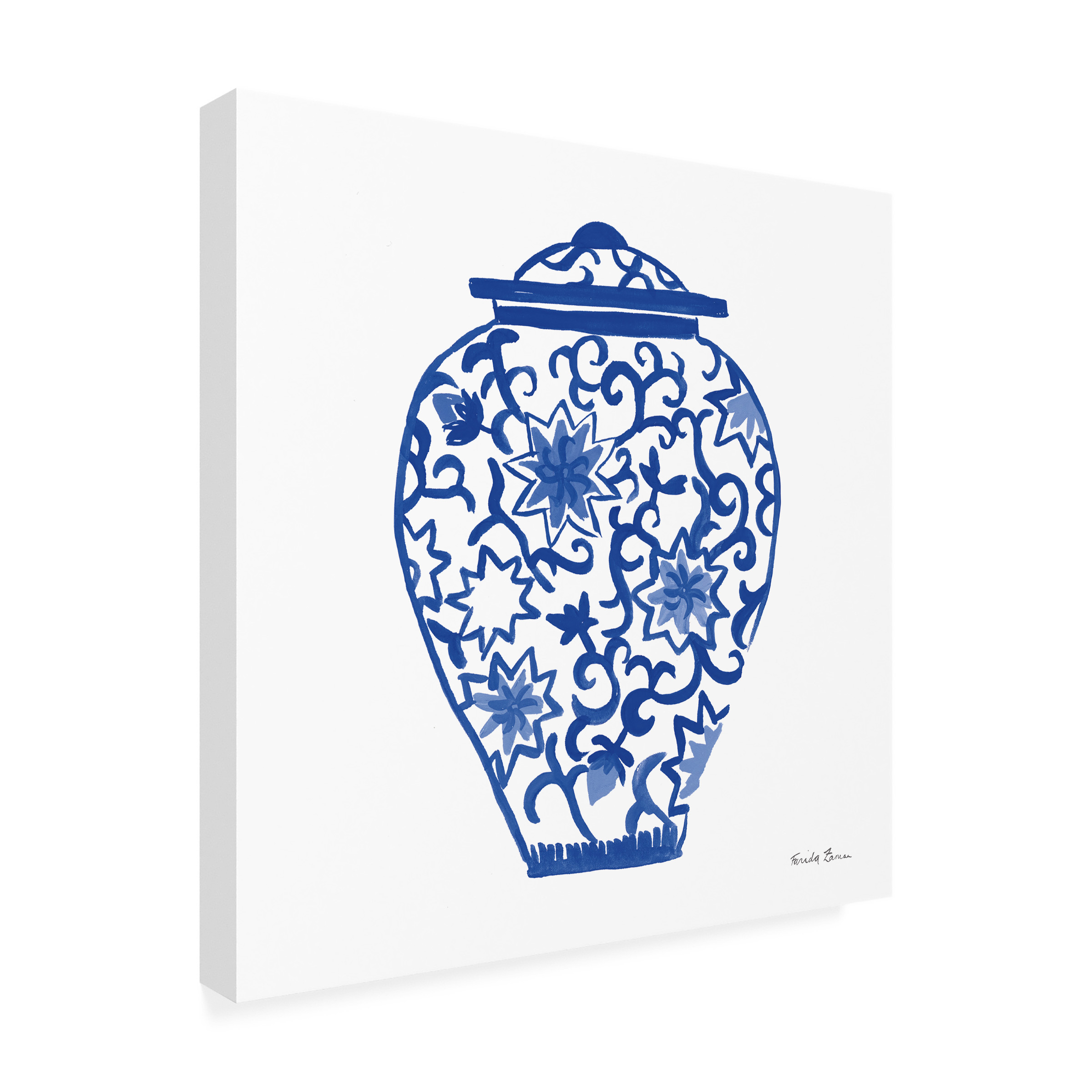 Trademark Fine Art 'Chinoiserie III' Canvas Art by Farida Zaman