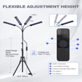 thumbnail image 5 of 4-Head Tanning Lamp Light for Home Use with Adjustable Stand Blue Light for Indoor, 5 of 5