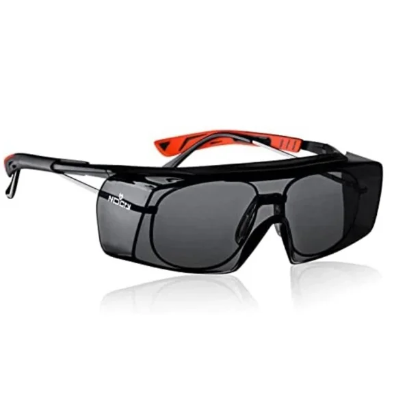 Nocry Tinted Over-Spec Safety Glasses - With Anti-Scratch Wraparound Lenses, ...